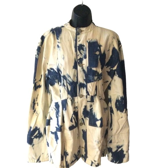 Loewe Tops - rare Loewe white/blue Denim Top blouse Women's Size 36 US 4 SM SAMPLE Jacket